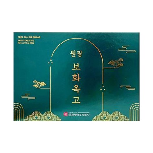 원광제약 보화옥고 80년 전통 보화옥고(20g x 30포) 600g, 1개 
홍삼/인삼