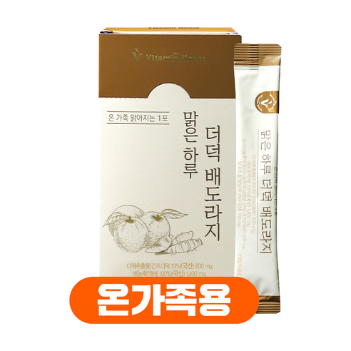 [건강약팜] 더덕 배 도라지 스틱, 6개, 300g