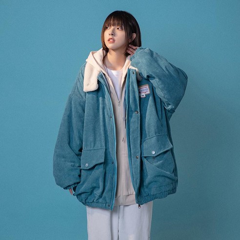 YY 일본식 코튼 패딩 의류 여성 겨울 조수 항구 스타일 두꺼운 코트 특대 느슨한 코튼 패딩 옷