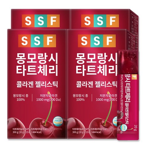 순수식품 몽모랑시 타트체리 콜라겐 젤리스틱, 20g, 60개