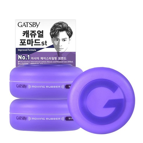 갸스비 무빙러버 와일드쉐이크 헤어왁스, 80g, 3개