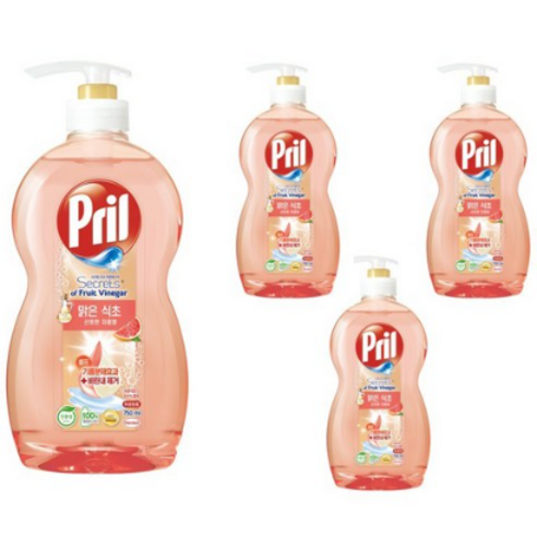 프릴 시크릿 오브 맑은 식초 자몽, 750ml, 8개