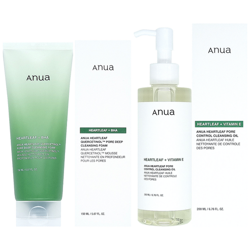 숨 막히는 블랙헤드와 작별! 깐달걀 피부로 거듭나는 비법, 바로 이 클렌징 듀오! 아누아