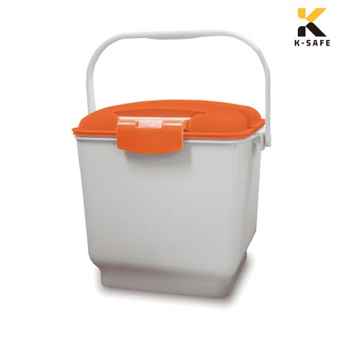 국산 10L 음식물쓰레기통 음식물 수거함, 주황색 (PCS-10L), 1개 10l종량제쓰레기통오픈형