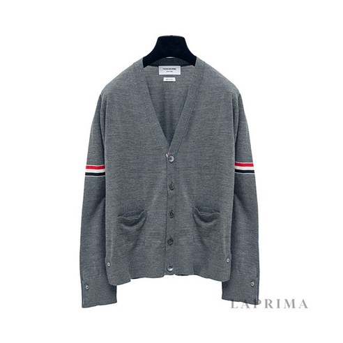 톰브라운  [톰브라운] [THOM BROWNE] 남성 울 니트 가디건 MKC410AY1014-035