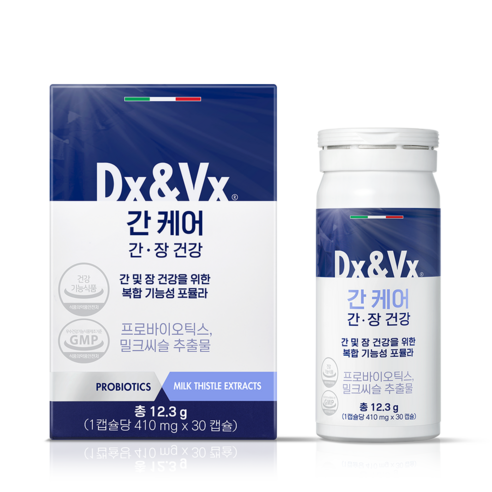 [Dx&Vx] 덱스벡스 간케어 1개월분 간 영양제 밀크씨슬 실리마린 간에 좋은 간유산균 dxvx, 1박스, 30정