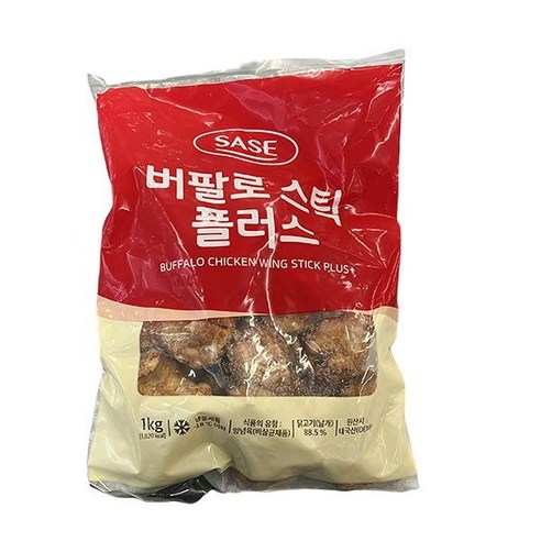 사세 사세 버팔로스틱플러스 1kg x 1개, 아이스박스포장 사세버팔로윙 Best Top5