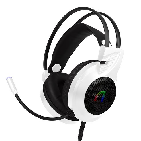 앱코 가상 7.1 RGB 게이밍 헤드셋, WHITE, N460