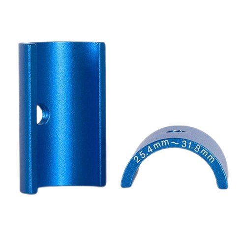 YSSHOP 자전거 스템 25.4 ~ 31.8mm 심 핸들 바 어댑터 스페이서-1 쌍, 블루, 45mm, 알루미늄 합금
