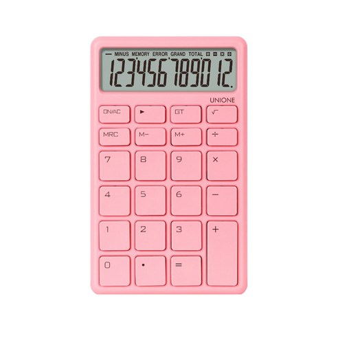 유니원 칼라계산기 초콜릿 DC-101, 핑크초콜릿 (핑크)