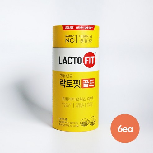 종근당건강 락토핏 생유산균 골드, 60g, 6개  Best 5