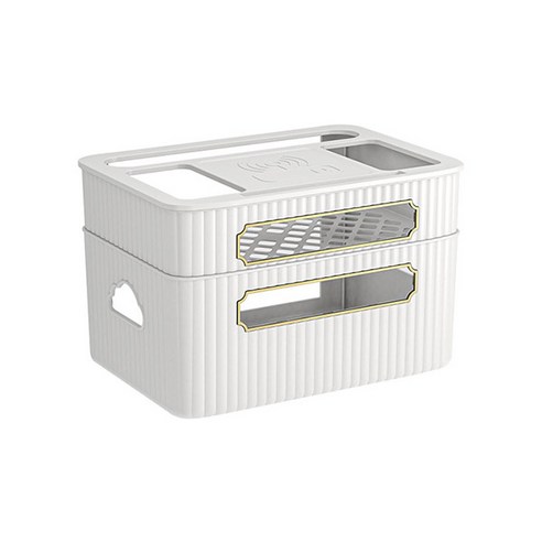 집안의 질서를 정연하게 정돈해주는 뉴라인 다용도 멀티탭 와이파이 공유기 정리함