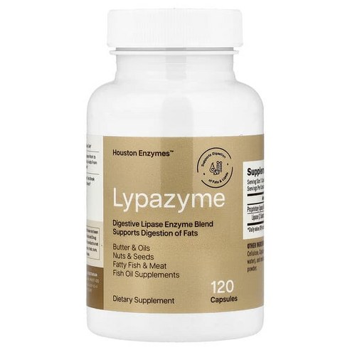 휴스턴 엔자임 리파자임 리파아제 120정 Houston Enzymes Lypazyme