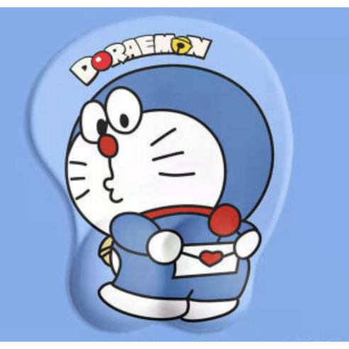 3D 입체 마우스패드 손목 받침대 딸기 곰 호랑이 뚱이 도라에몽 짱구 러블리 보글보글 스폰지밥 뚱이 캐릭터 애니 굿즈 손목보호 8종, W06