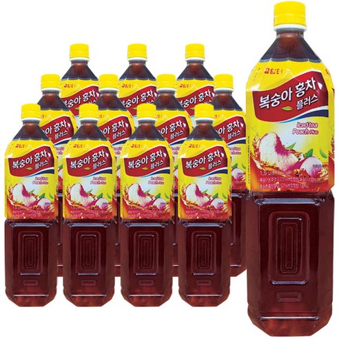 담터 복숭아홍차 플러스 1.5L 12개