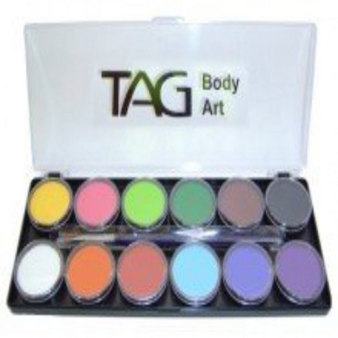 아트앤허그 쉴드 베이직 수채화 물감 20ml, 흰색 tag흰색바디페인팅물감 Best Top5 10 태그 페이스 페인트 팔레트 12 X 10g 페이스 및 바디 페인트 Tag Face Paint Palette 12 X 10g Face and Body Paint, Tag Face Paint Palette 12 X 10, 1개, 1개