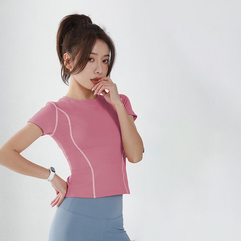 라이톰 스티치 라인 스포츠 런닝 티셔츠