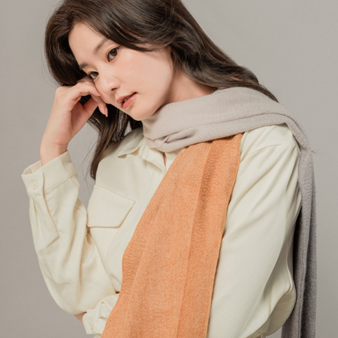 아너러블 남녀공용 내몽골 캐시미어100 그라데이션 머플러
