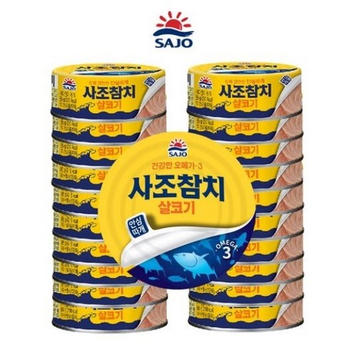 사조참치 살코기 안심따개, 85g, 36개