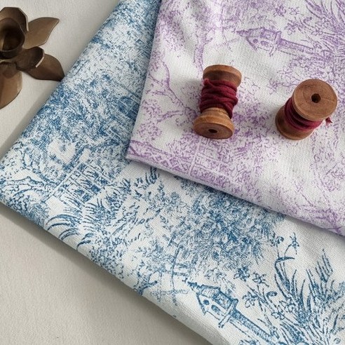 예술이 일상으로 스며드는 순간, 뜨왈 드 주이 면 혼방 원단 뜨왈원단