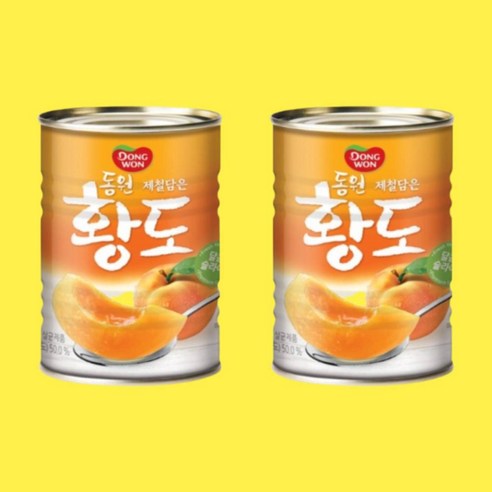 동원 동원F&B 황도 슬라이스 400g, 2개