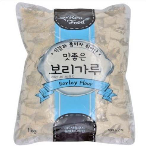 새롬푸드 맛좋은 보리 가루 1kg, 4개