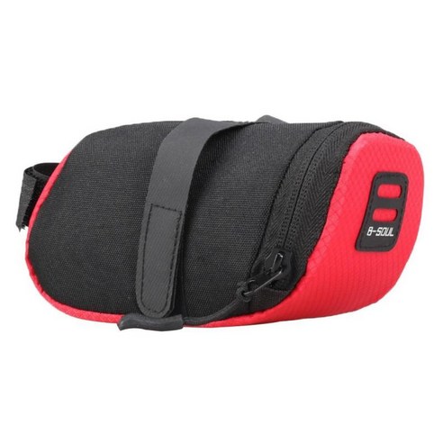 SJSHOP 웨지 자전거 사이클 안장 가방 MTB 도로 자전거 좌석 팩 아래, 레드, 15x7x7cm, 폴리 에스터