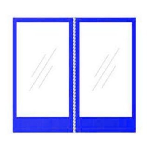 럭시홈 바람막이 천막 벽면만, 블루 투명지퍼