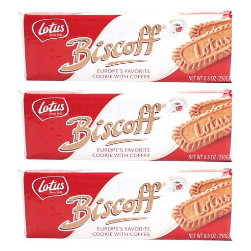 로터스 비스코프 커피 쿠키 비건, 250g, 3개