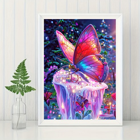 패션 DIY 캔버스형 보석십자수 예쁘 십자수 세트 30 x 40cm, 1세트, D108