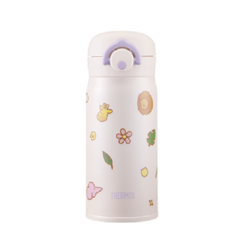 PicknGO 마이 디자인 보틀 원터치 타입 시즌2 350ml 아이보리퍼플 PG0050, 1개