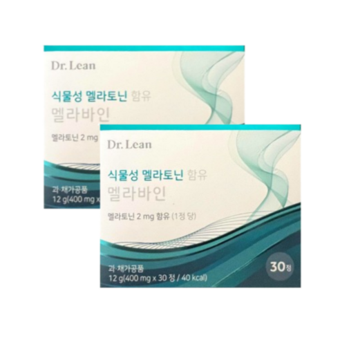 닥터린 식물성 멜라토닌 함유 멜라바인, 60회분, 1개