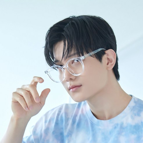 더브릴레 동글이 라운드 뿔테 투명 자외선 블루라이트 차단 안경테