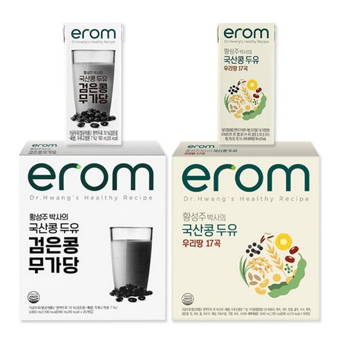 이롬erom 검은콩 무가당 / 우리땅 17곡, 32개, 190ml