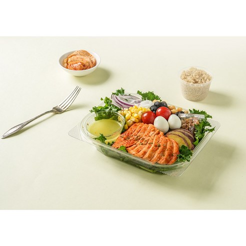 꽃맛살 샐러드무스 샐러드 포케 도시락 얌샐러드 배달 건강 야채 배송 새벽 다이어트 식단, 포케(샐러드+현미밥), 2개, 450g