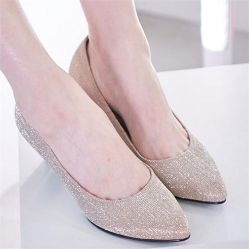 니나스파리 펄 미들힐 펌프스 6.5cm 국내제작 9J703