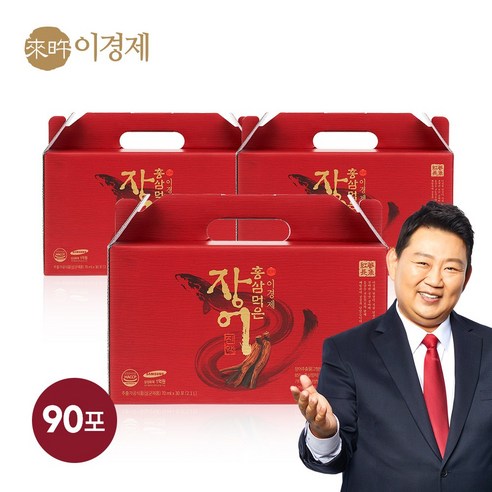 래오이경제 홍삼먹은장어진액 (100% 국내산 민물장어 사용) 70ml, 90개