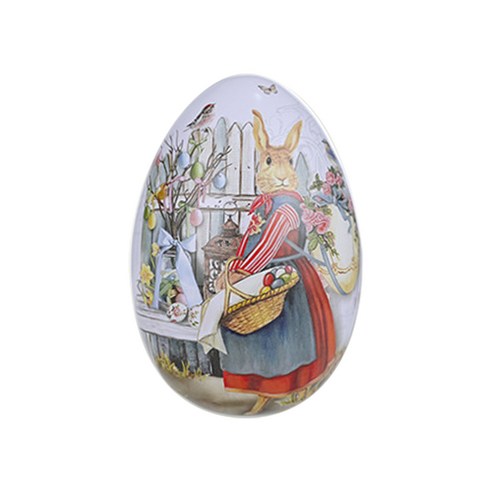 브랜드없음 부활절 장식 부활절 주석 그림 계란 색 토끼 철 계란 사탕 eggshells