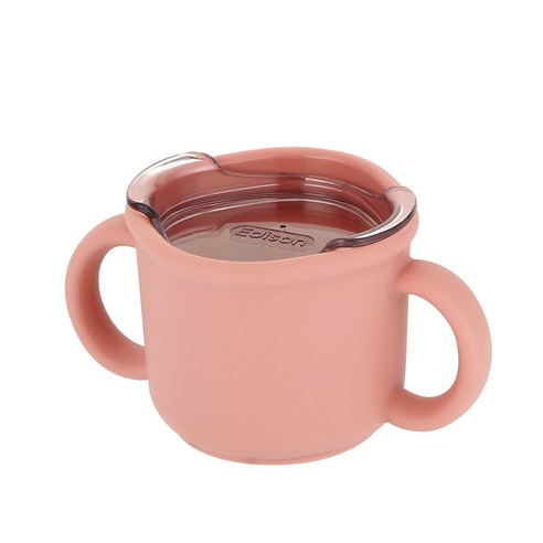에디슨 국산 프리미엄 실리콘 트레이닝 컵, 핑크, 1개, 150ml