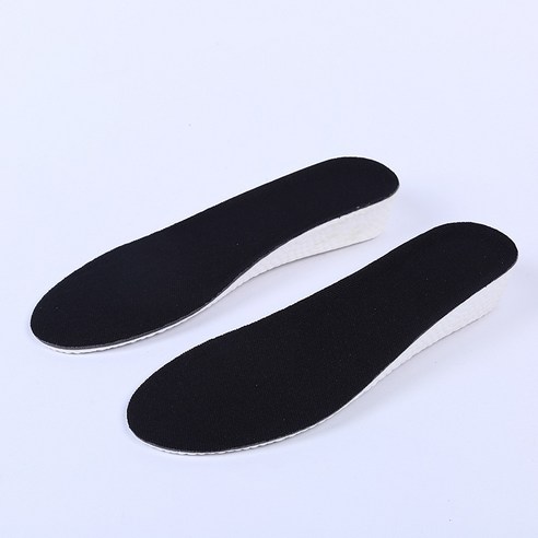 ZZJJC 키높이 깔창 남녀 aj1 충격흡수 워커 통풍쿠션, 블랙 메쉬 1.5CM, 225-230