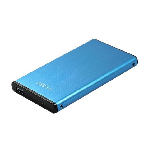 500GB / 1TB / 2TB 외장 HDD 하드 디스크 드라이브 휴대용, 블루 1TB, 122x75x13mm, 알루미늄 합금