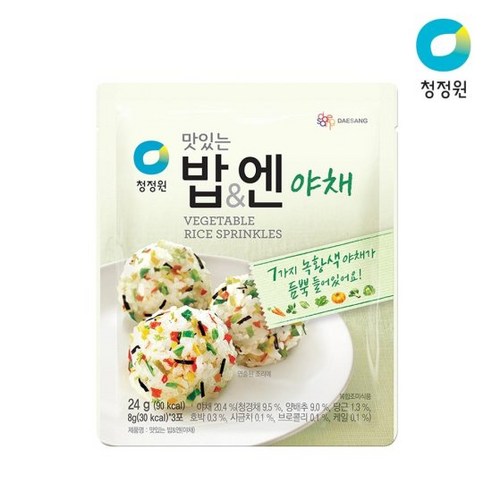 데일즈기획 대상 청정원 밥엔야채, 24g, 1개