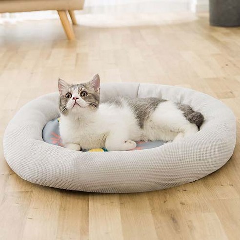 반려동물 고양이 강아지 아이스 패드 여름 반려견 쿨매트 방석 CT002Z, 레몬, 1개