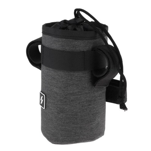 스포츠 물병 홀더 캐리어 파우치 캠핑 야외 자전거 핸들 가방, 다크 그레이, 750ml, Polyster