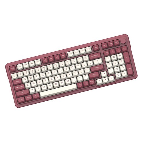 리드래곤 KS99 가스켓 맞춤형 세 가지 모드 RGB 키보드, 화이트 + 레드, 단일상품(드래곤 축), 일반형