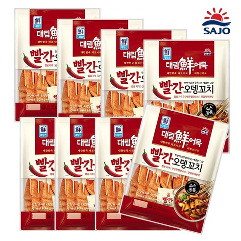 [사조대림] [대림냉동] 빨간오뎅꼬치 409g x4개 /어묵꼬치/냉동어묵 상세 설명 참조