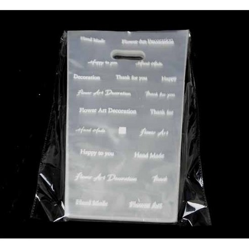 다용도쇼핑백 PP초화봉투(12)/100개1세트 (32-22-높이42cm) 비닐백 비닐쇼핑백 비닐가방 화분봉투 꽃가방