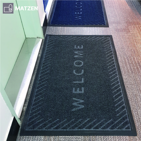 매트젠 업소용 웰컴 매트 – 그레이 현관 깔판, 아파트 개업선물 1개 사무실카페트