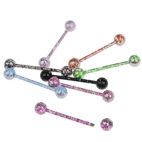 8pcs 14g 스테인레스 스틸 볼 링 볼 바디 링