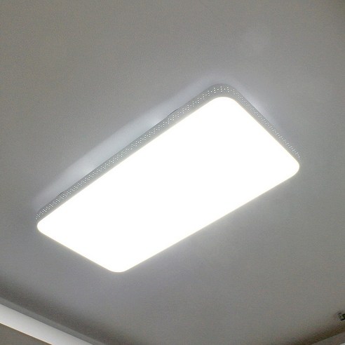 국산 LED 거실등 추천 현대식 국내산 LED거실등, 직사각 방등 조명 50W, 화이트